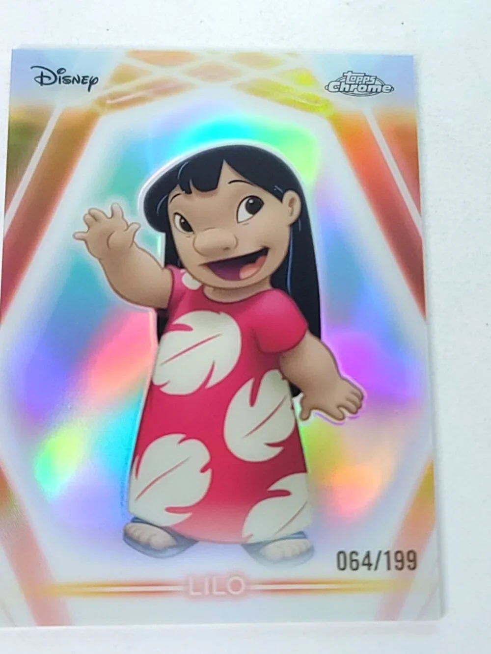 Lilo Topps 2026 Disney Neon Holo Chrome Refractor Limited 064/199 CNE